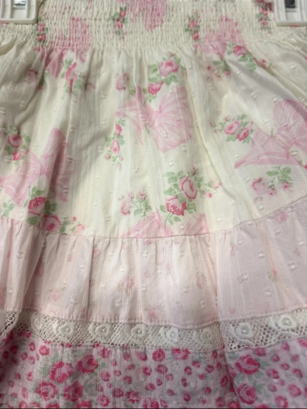 NWT LoveShackFancy x Target Clara Budding Florals Tiered Mini Skirt  Sz- 14